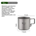 Pure Titanium Camping Mug & Portable Coffee Cup Set Titanium Camping Mug Babs 1
