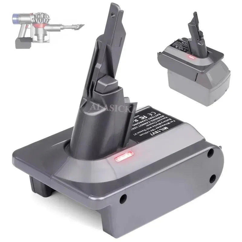Milwaukee 18V to Dyson V7 V8 Battery Adapter – MIL18V7V8 Battery Adapter Babs