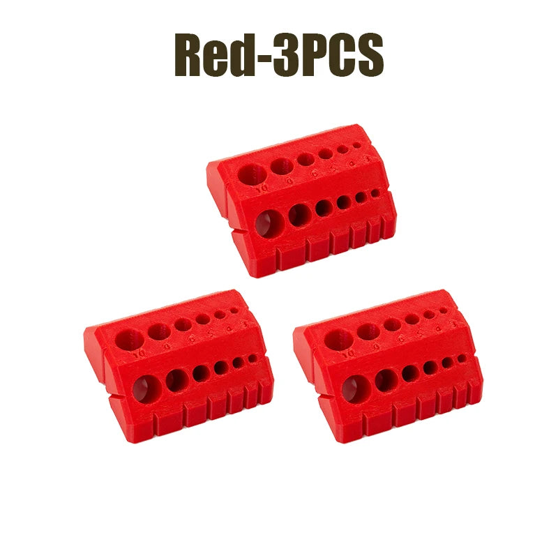 3D Printed Drill Guide Digital Scale Precision Hole Locator Drill Guide Tool Babs Red 3PCS