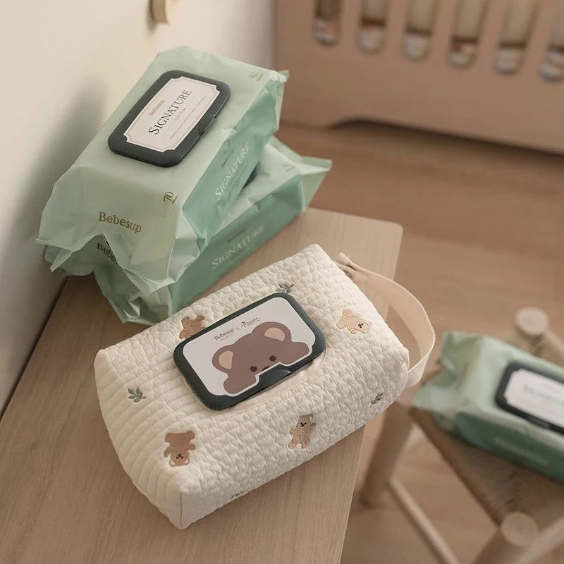 Baby Wipes Pouch Dispenser – Hanging Cloth Tissue Holder Wipes Dispenser Pouch Babs