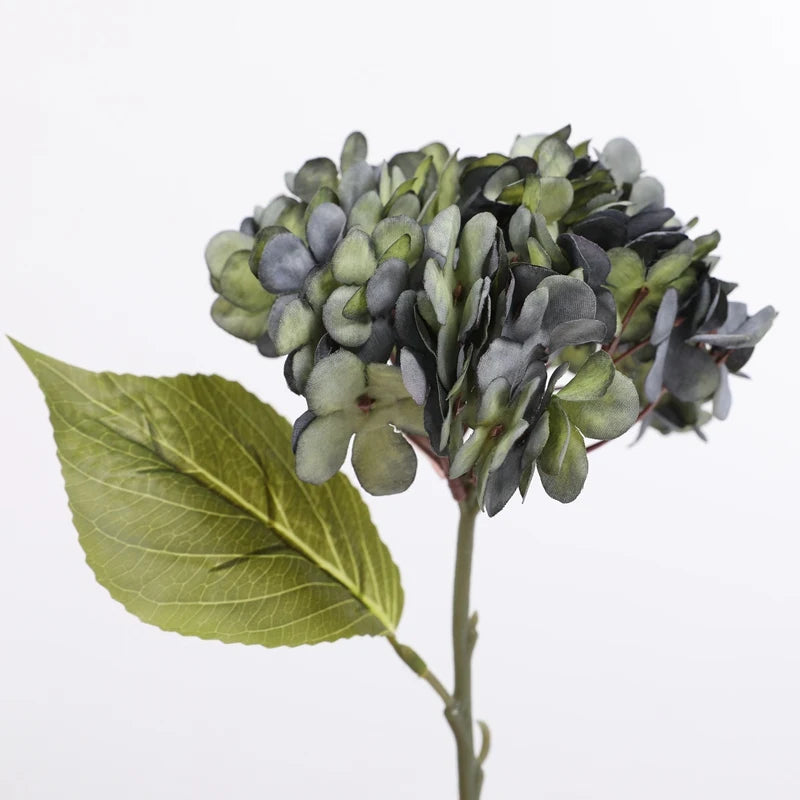 Artificial Silk Hydrangea Stems – Wedding & Home Décor Flowers Artificial Flowers Babs green blue 1 pc