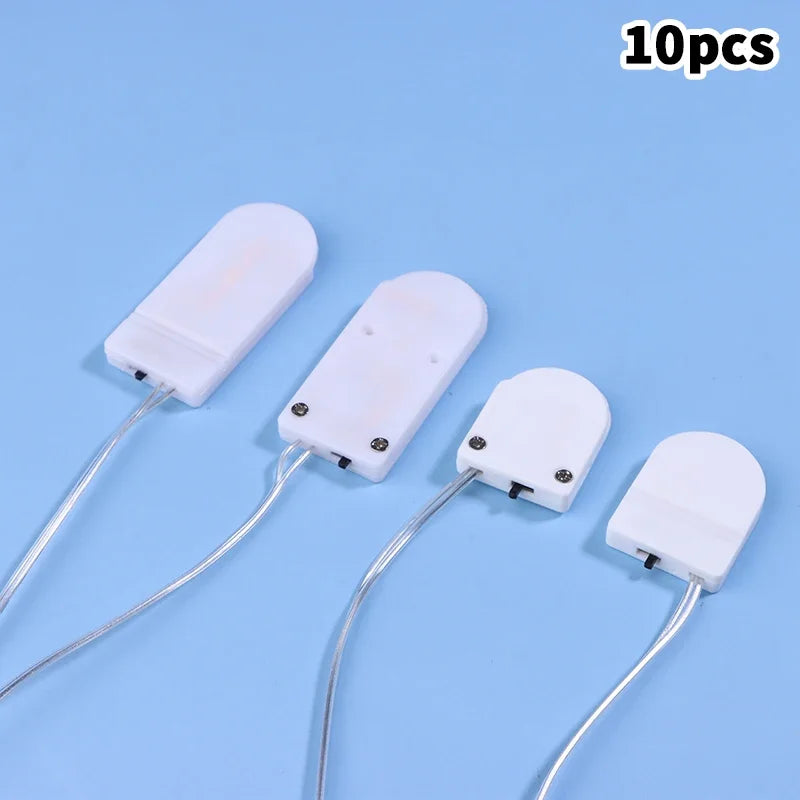 10Pcs CR2032 Coin Cell Battery Holder with On/Off Switch Battery Holder Babs