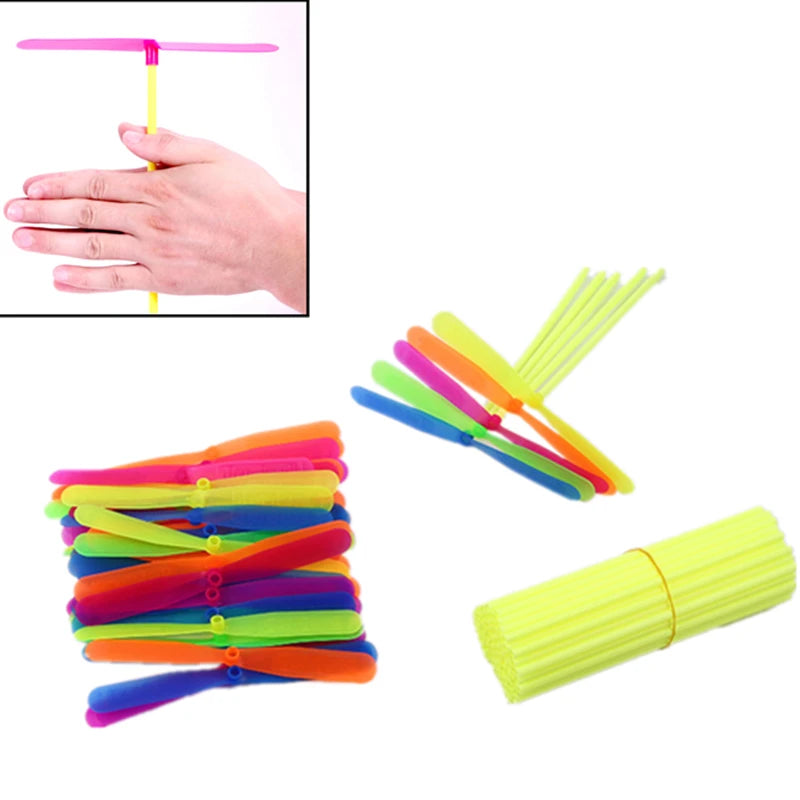 10pcs Mini Flying Copter Propeller Toys – Kids Party Favors Flying Propeller Toy Babs Default Title