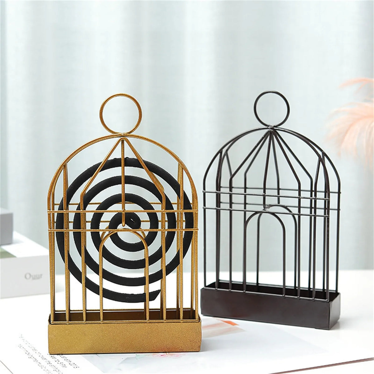 Triangular Iron Mosquito Coil Holder with Ash Tray | Home Décor Mosquito Coil Holder Babs
