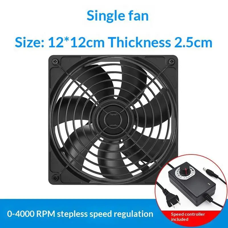 120mm Low Noise 3000RPM Cooling Fan with Speed Controller Cooling Fan Babs A1