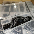 Aluminum Alloy Geometric Ruler Set – Triangle & Protractor Geometric Ruler Set Babs black