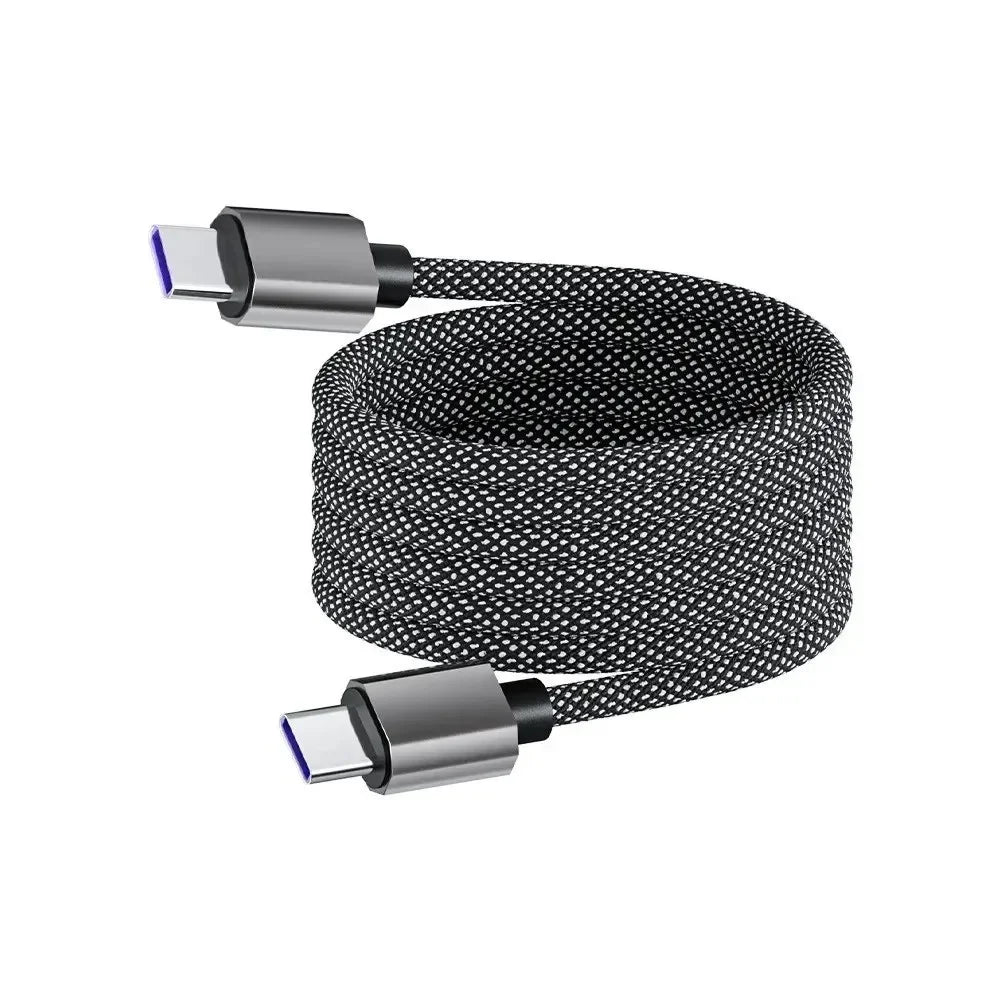 KEBIDUMEI 65W Magnetic USB-C Fast Charging Cable 1M Braided USB Charging Cable Babs 1m Type C to C