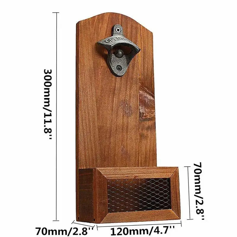 Vintage Cast Iron Wall-Mounted Bottle Opener | Bar Decor Wall Bottle Opener Babs