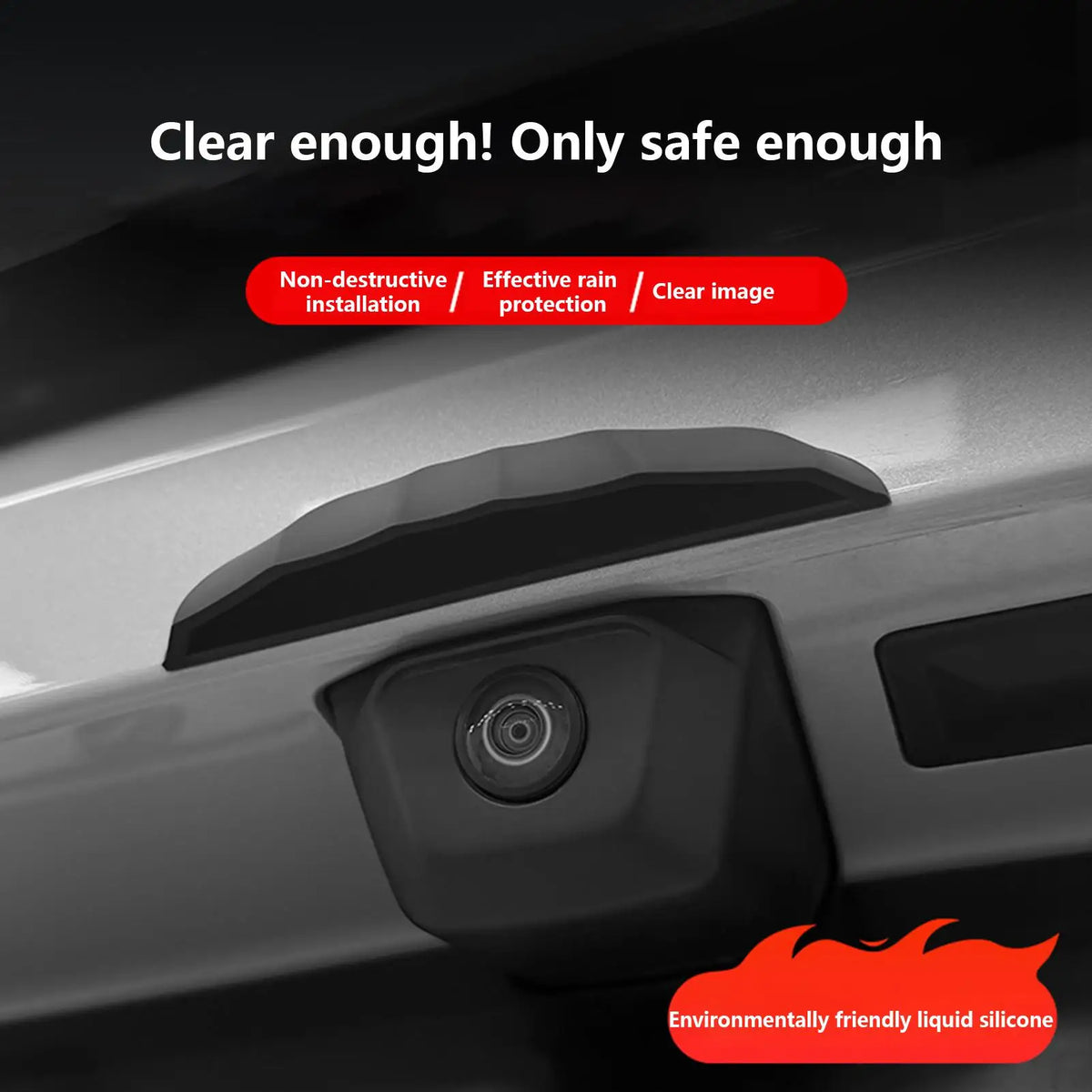 Car Rear Camera Rain Cover – Silicone Waterproof Shield Rear Camera Cover Babs
