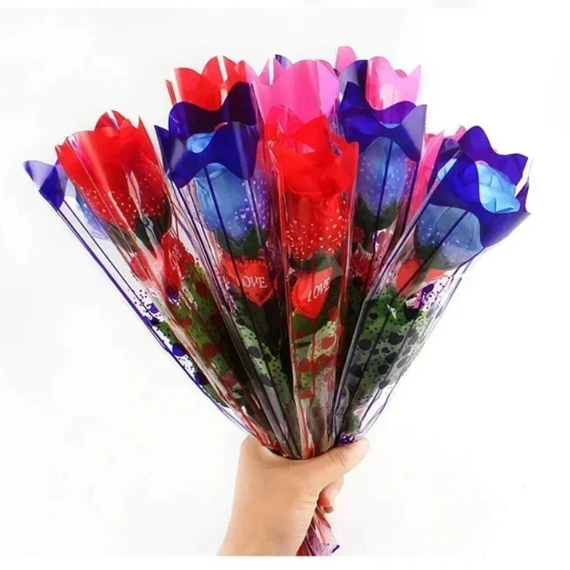 30pcs LED Glow Artificial Roses – Party & Birthday Décor Artificial Glow Flowers Babs