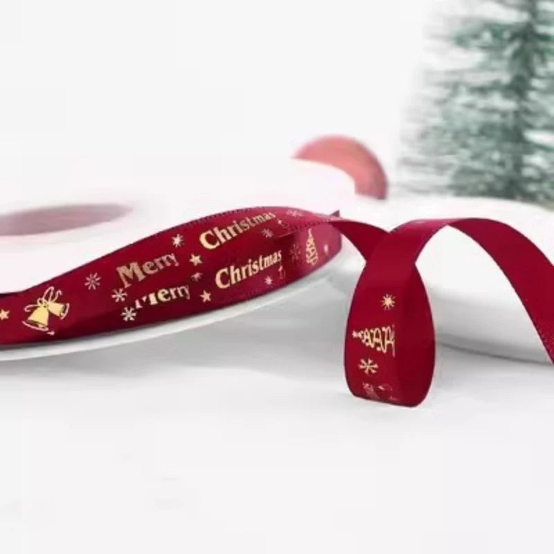 5m Christmas Ribbon for Tree, Gift Wrap & DIY Decorations