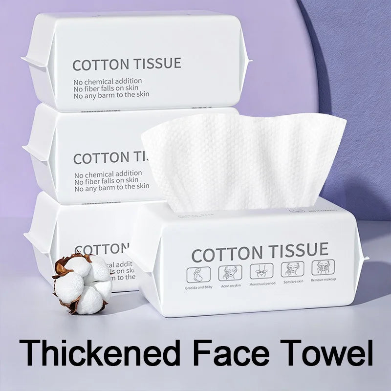 Disposable Facial Towels – Soft 100% Cotton, Additive-Free Disposable Facial Towels Babs
