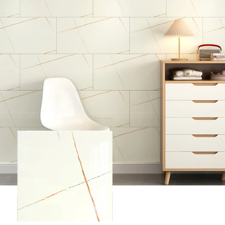 10-Pack Marble PVC Self-Adhesive Tile Wall Stickers 30×30cm Wall Tile Stickers Babs 6198 10pcs-30x30cm