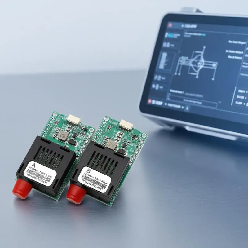 TTL Fiber Optic Transceiver Module 5.5-26V FPV Drone 25-100KM Optical Transceiver Module Babs