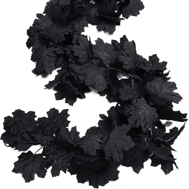 Artificial Leaf Vine – Indoor & Outdoor Party Wall Décor Artificial Leaf Vine Babs black 1pc