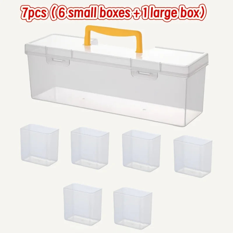 Portable Transparent Multi-Compartment Hardware Organizer Hardware Parts Organizer Babs