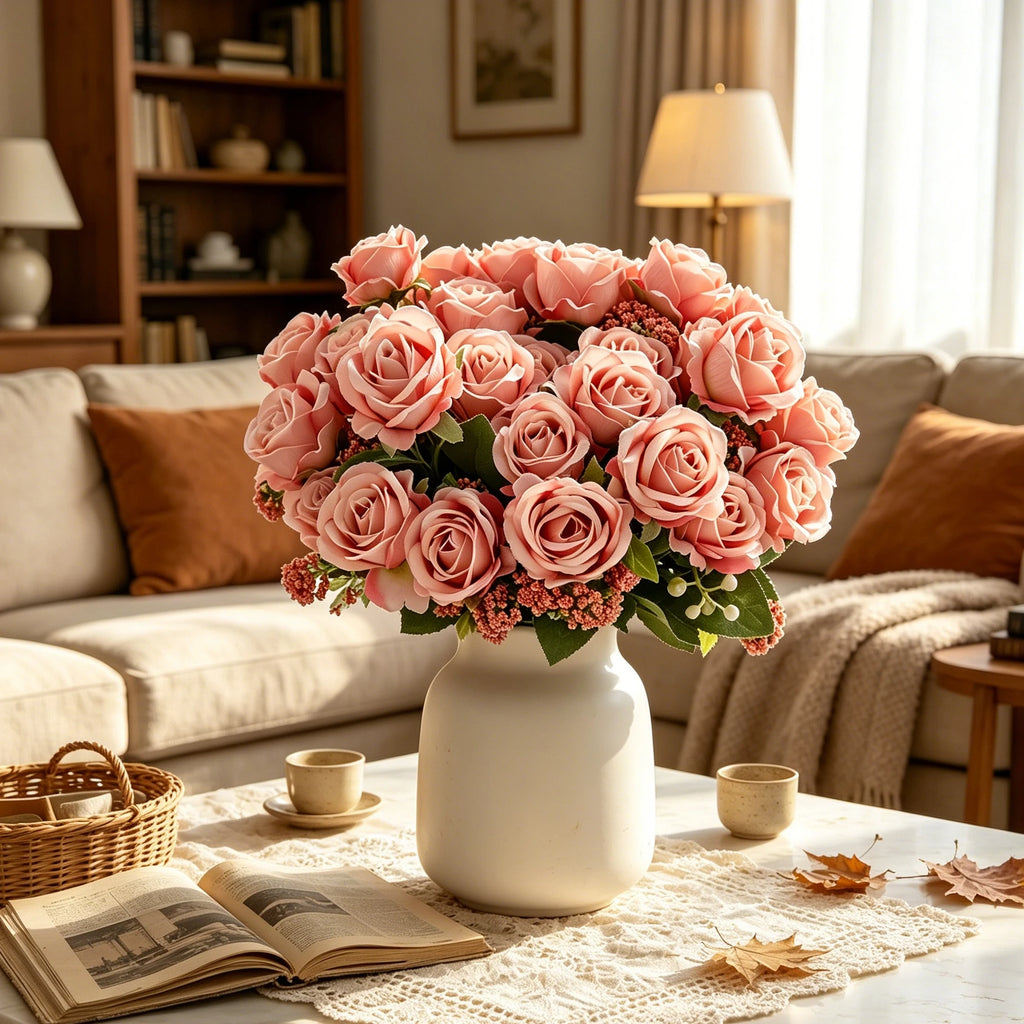 Silk Rose Artificial Flowers for Wedding, Home & Bridal Décor Artificial Silk Flowers Babs