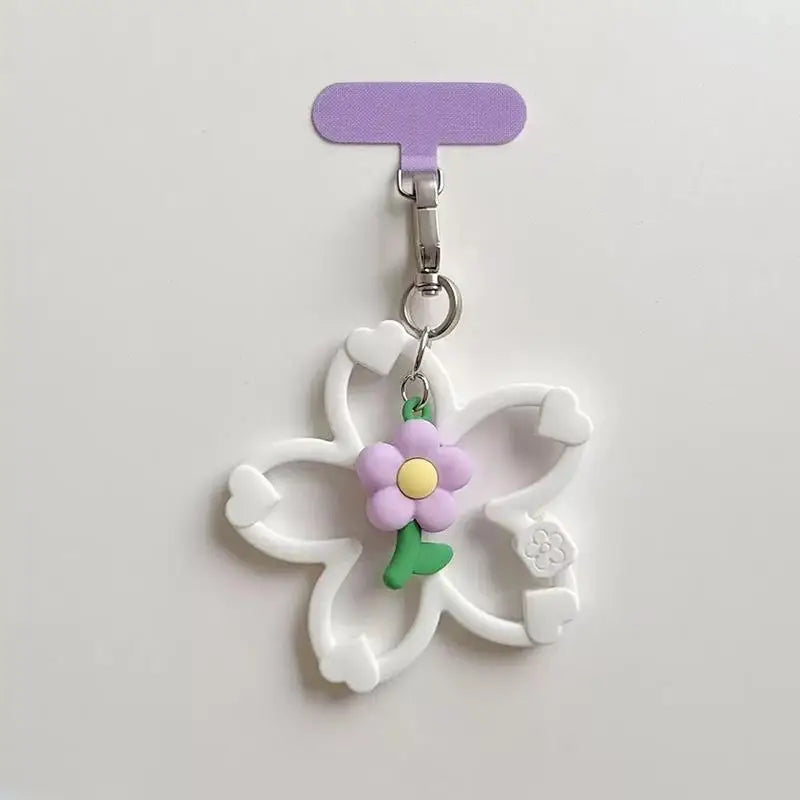 Silicone Cherry Blossom Phone Wrist Strap & Lanyard Charm Phone Wrist Strap Babs A9