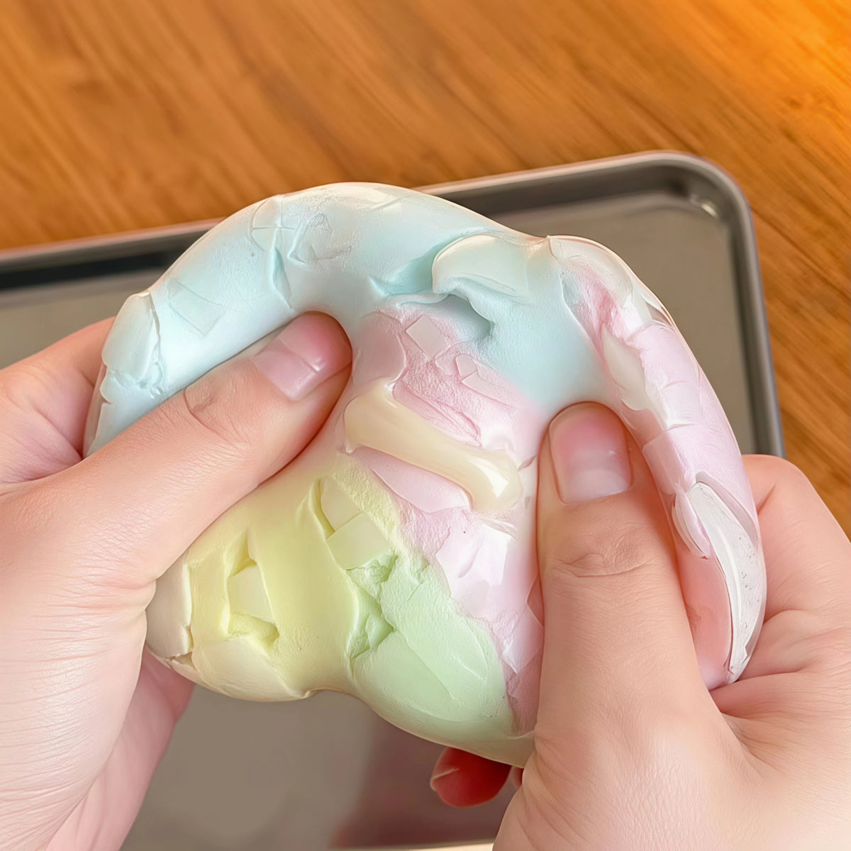 Mint Crispy Ball Sensory Fidget Squeeze Toy & Party Favor Sensory Fidget Toy Babs