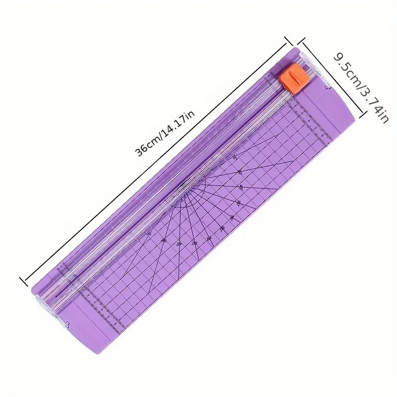 Mini A4 Double-Sided Paper Cutter – Portable Photo Trimmer Paper Trimmer Babs Purple