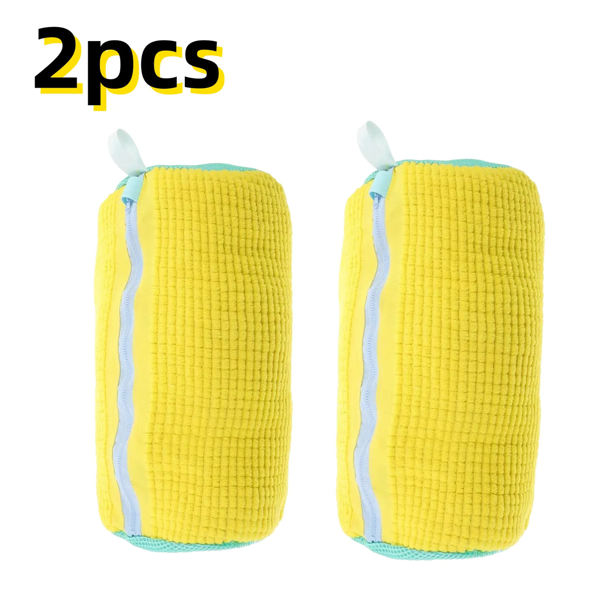Shoe Washing Bag with Brush – Machine Wash Shoe Protector Shoe Laundry Bag Babs Yellow 2pcs