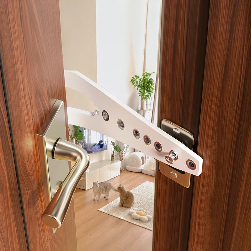 No-Drill Adjustable Cat Door Latch – Pet Gap Holder Cat Door Latch Babs