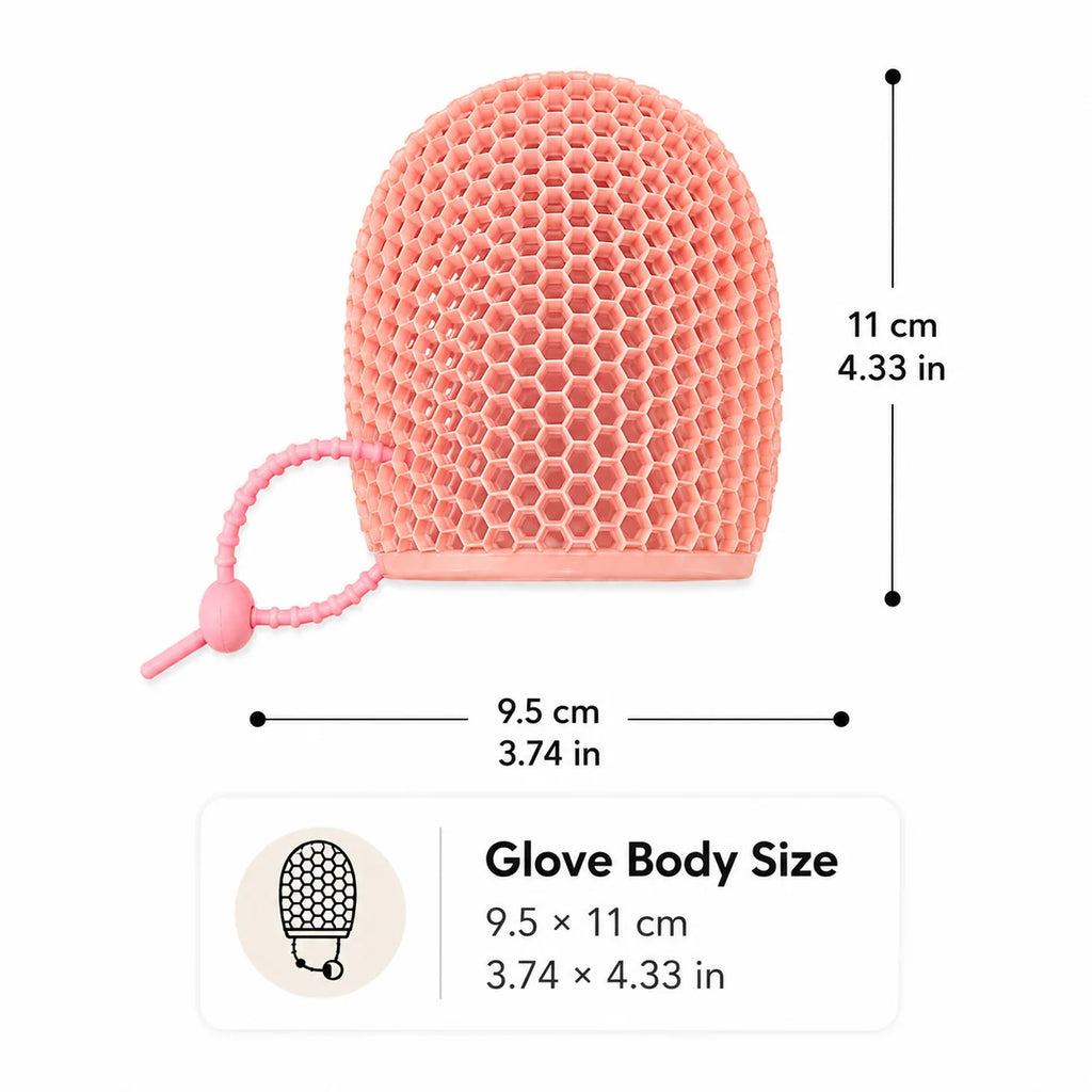 Honeycomb Exfoliating Shower Finger Caps | Multi-Color, Safe Exfoliating Finger Caps Babs A