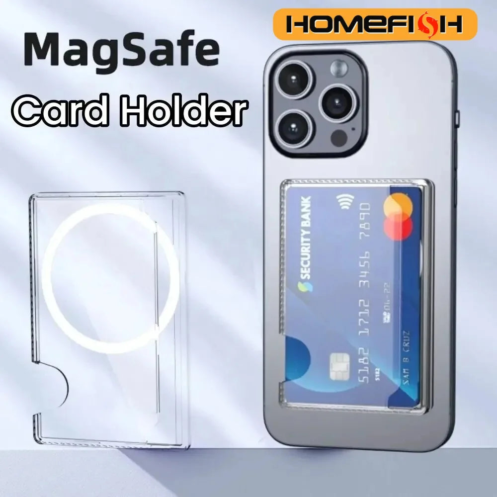 Magnetic Phone Back Card Holder – Clear MagSafe Wallet Phone Card Holder Babs