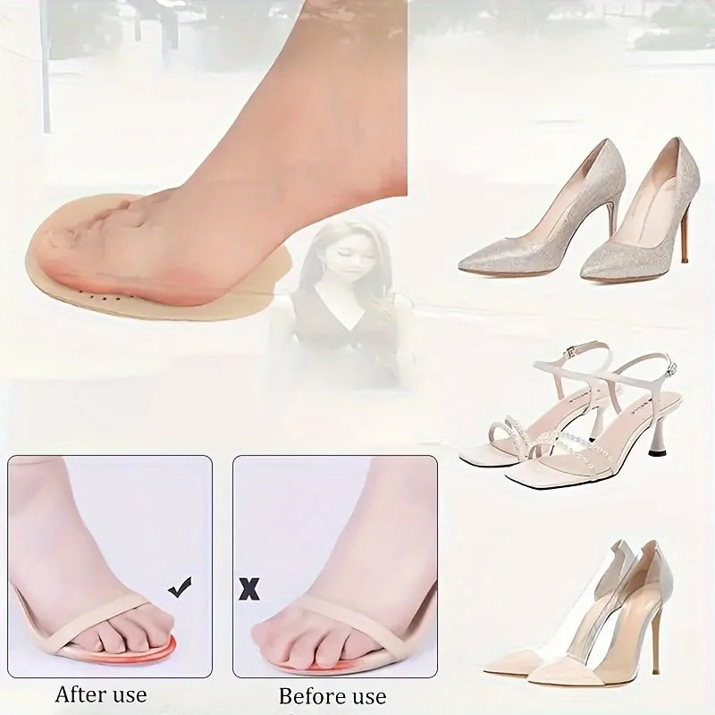 4-Pack Memory Foam Forefoot Pads for High Heels & Sandals Forefoot Insole Pads Babs