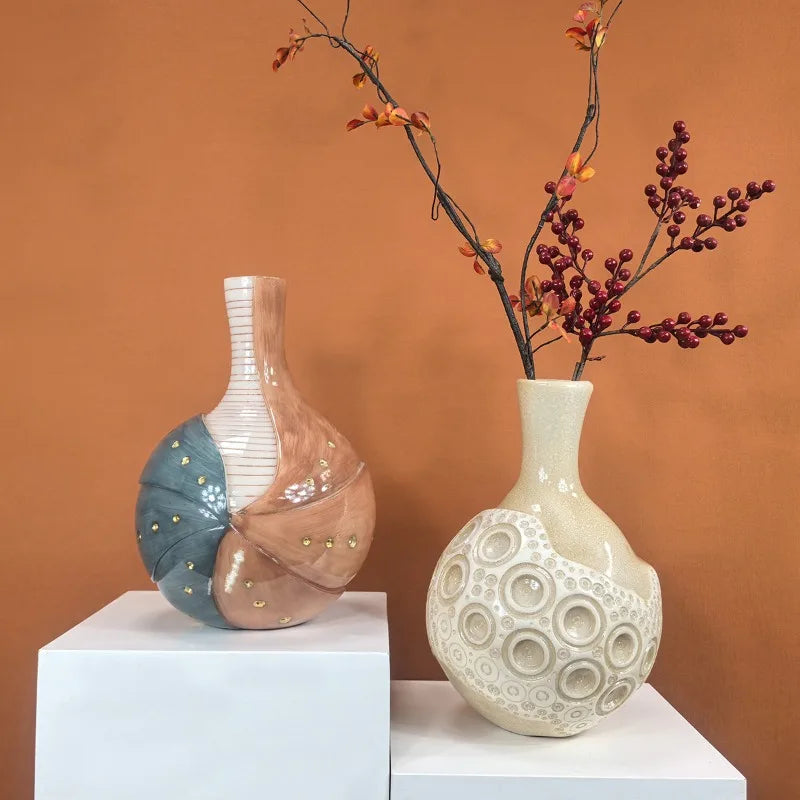 Luxury Resin Decorative Vase – Vintage Aesthetic Table Decor Decorative Resin Vase Babs
