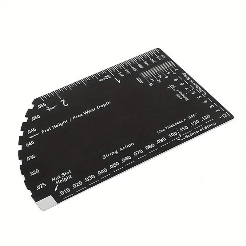 Guitar String Action Gauge Ruler – Luthier Setup Measuring Tool Guitar Setup Tool Babs