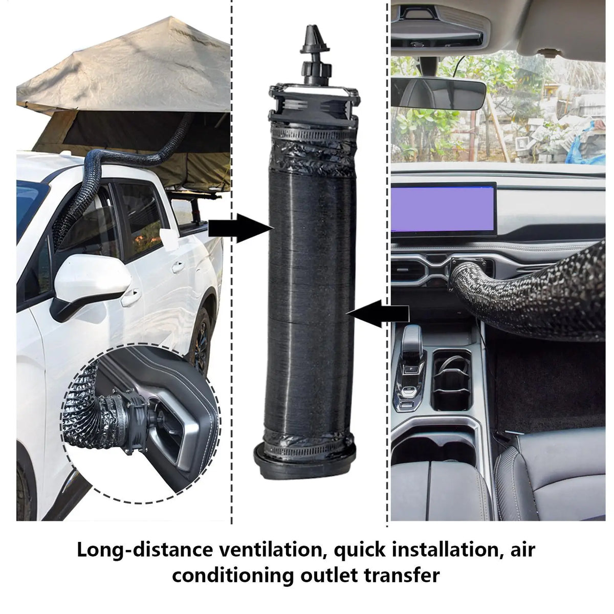 Foldable Car AC Vent Extender for SUV, RV, Truck & Camping Car Vent Extender Babs