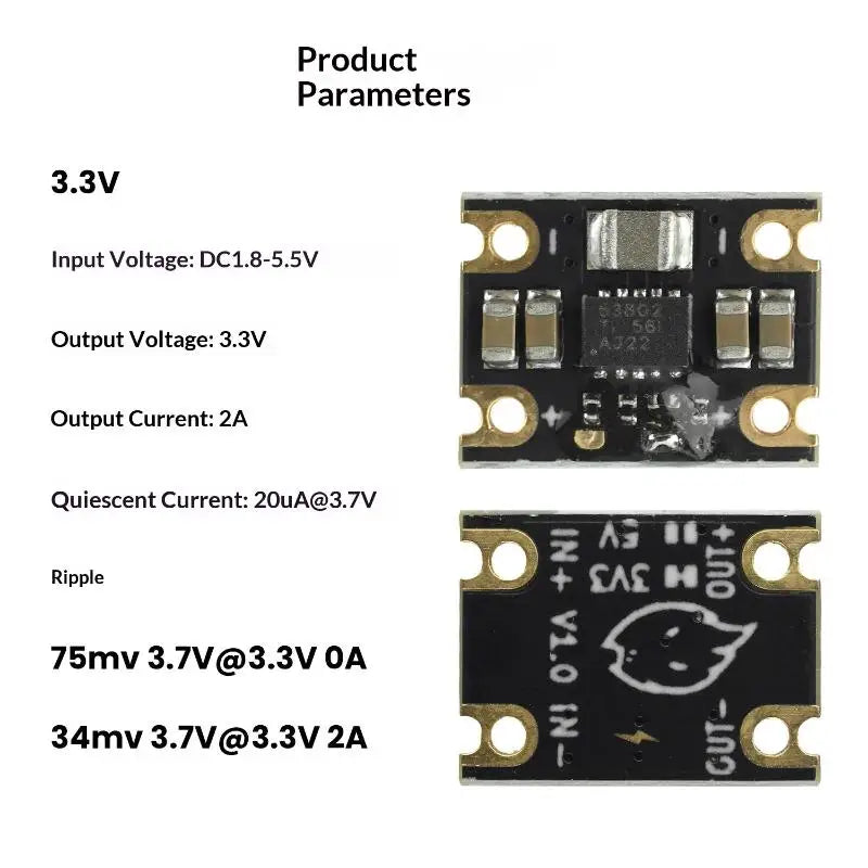 TPS63802 Mini Boost Module DC 1.8–5.5V to 3.3V/5V Output DC Boost Converter Module Babs