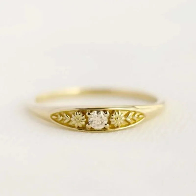 Flower Shape Zircon Fashion Ring for Women | Cute & Stylish Fashion Ring Babs