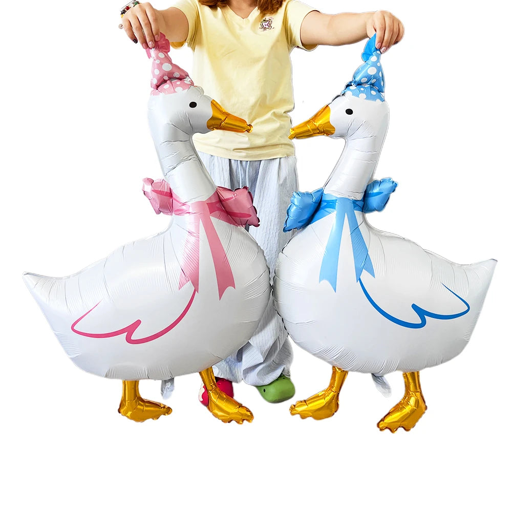 Goose 1st Birthday Foil Balloon Set – Farm Animal Party Decor Birthday Foil Balloon Set Babs