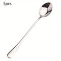 5-Piece Stainless Steel Long Handle Spoon Set | Dishwasher Safe Kitchen Spoon Set Babs 5pcs