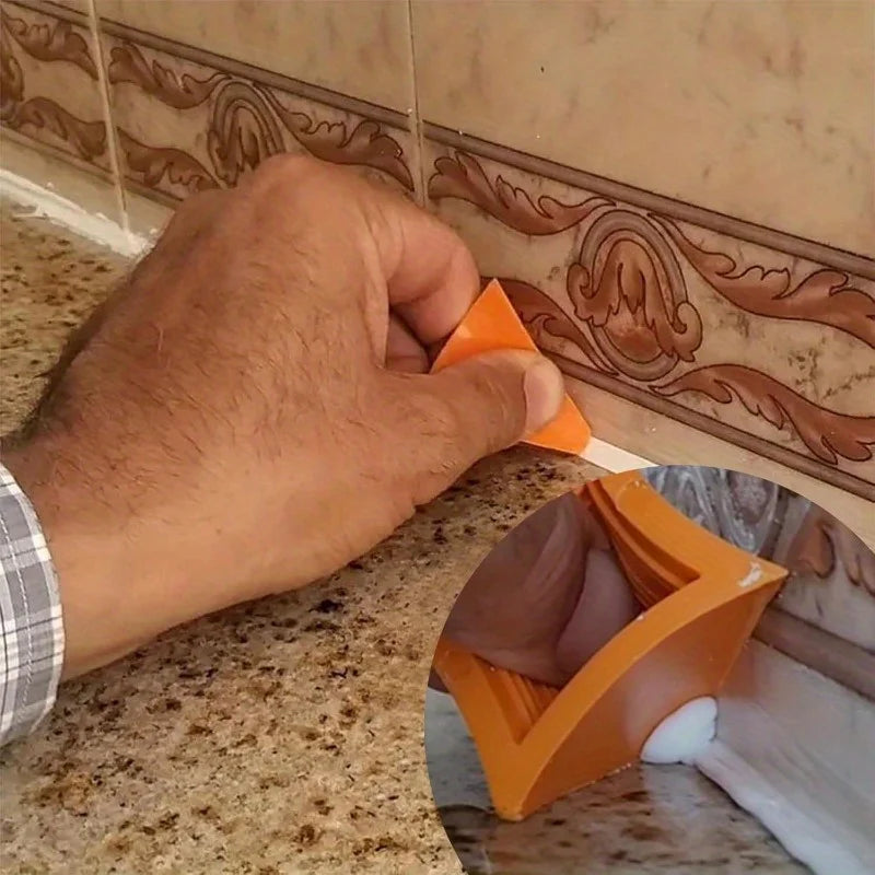 2-Piece Silicone Caulking Tool Set – 3/6/10/16mm Sealant Finisher Caulking Tool Set Babs