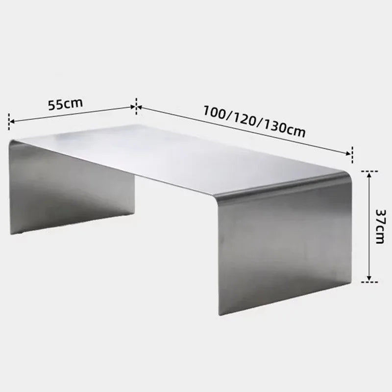 Stainless Steel Luxury Coffee Table | Modern Minimalist 130cm Coffee Table Babs