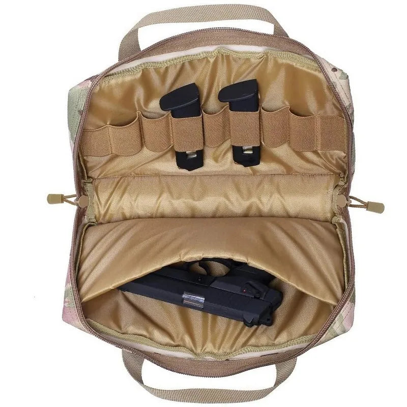 EDC Tactical Handgun Carry Bag – Foam-Padded 600D Nylon Pouch Tactical Carry Bag Babs
