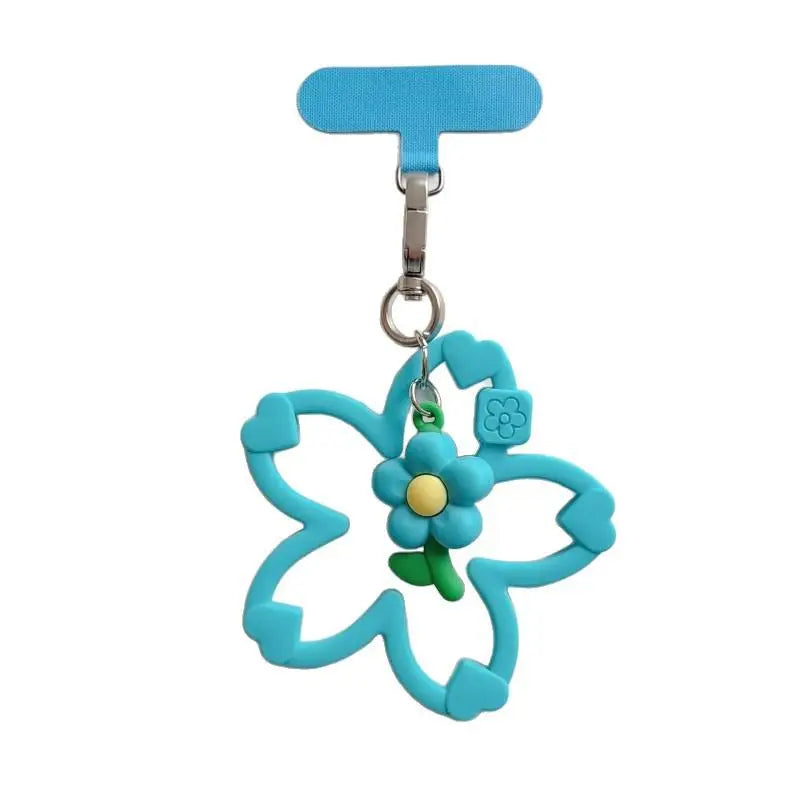 Silicone Cherry Blossom Phone Wrist Strap & Lanyard Charm Phone Wrist Strap Babs