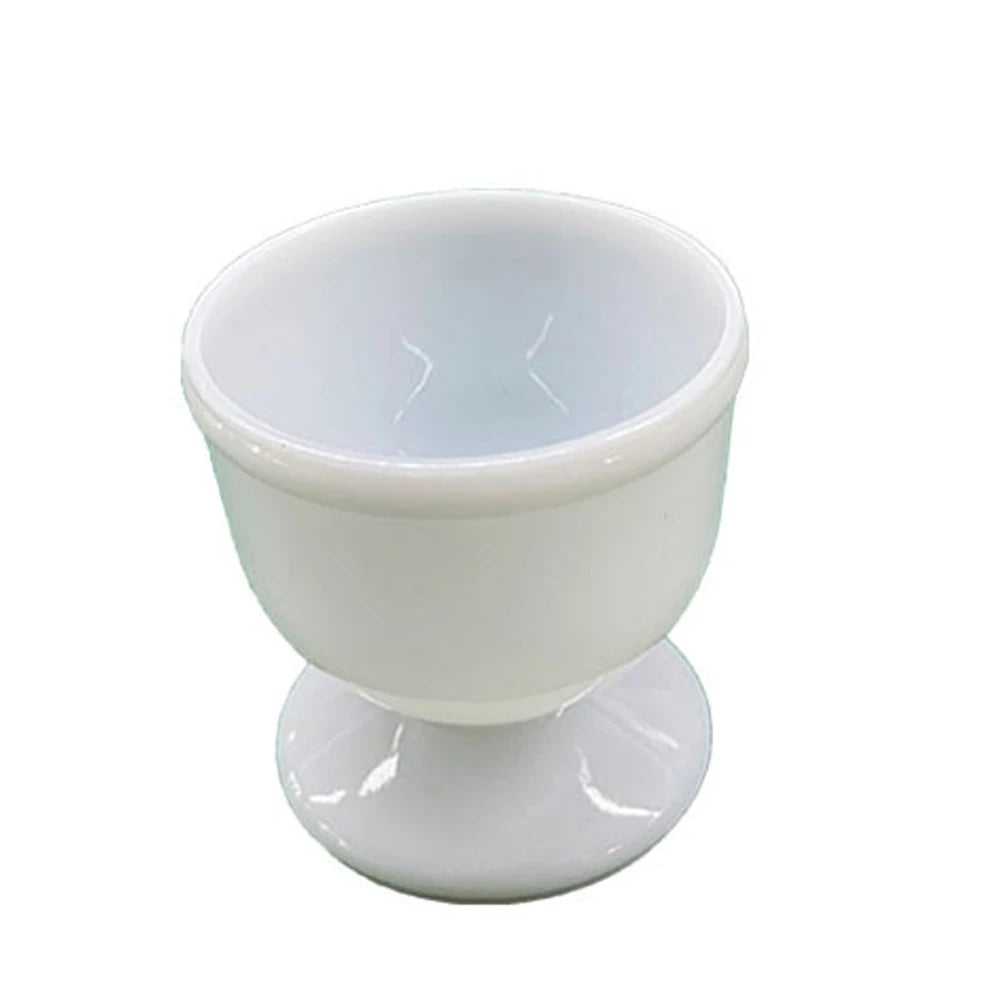 White Plastic Egg Cup Holders – Hard & Soft Boiled Eggs Set Egg Cup Holder Babs