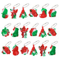 Christmas Pop Keychains Santa Snowflake Xmas Tree Ornaments Christmas Ornaments Babs A 20Pcs
