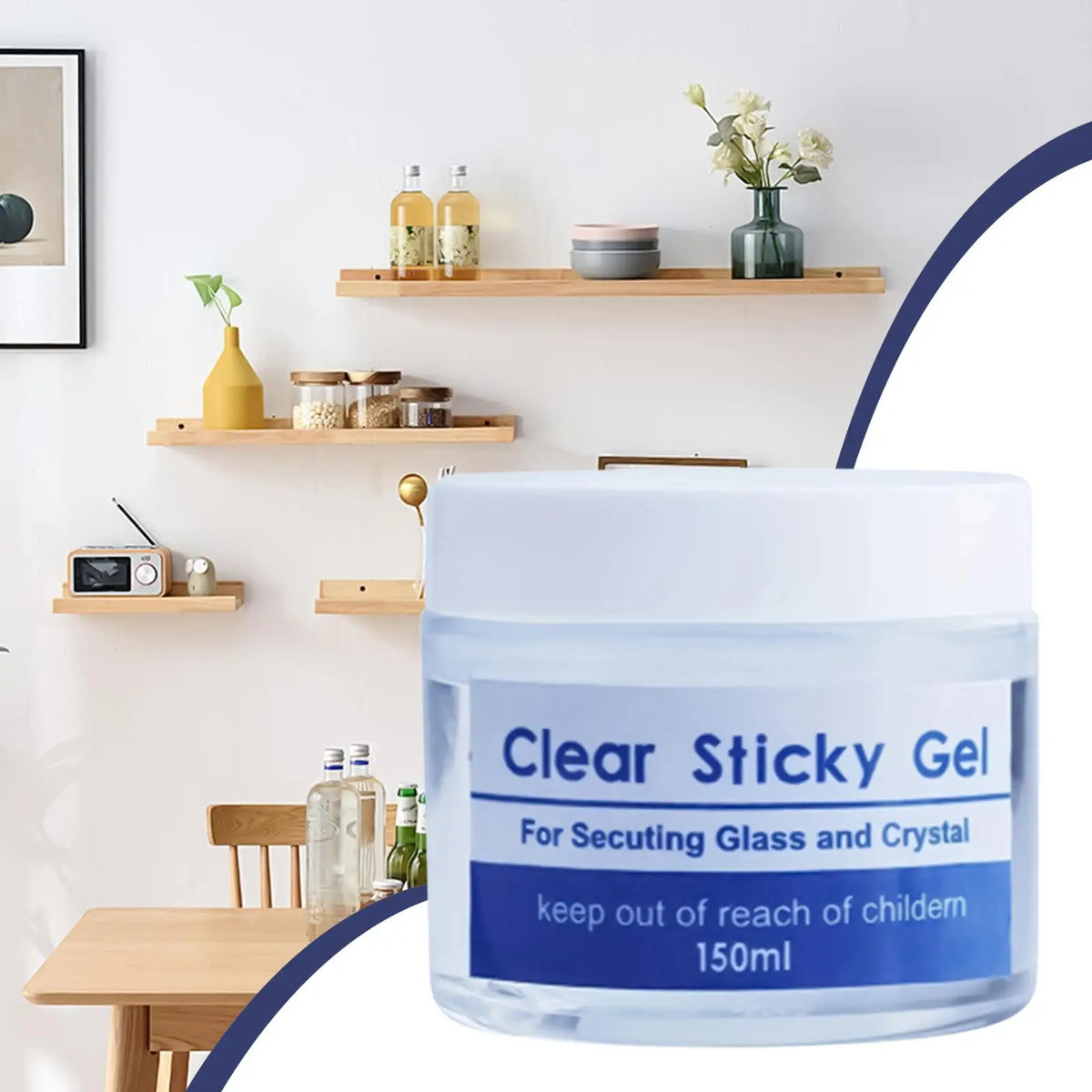 Crystal Clear Museum Wax – Reusable Adhesive Gel for Collectibles Museum Adhesive Wax Babs