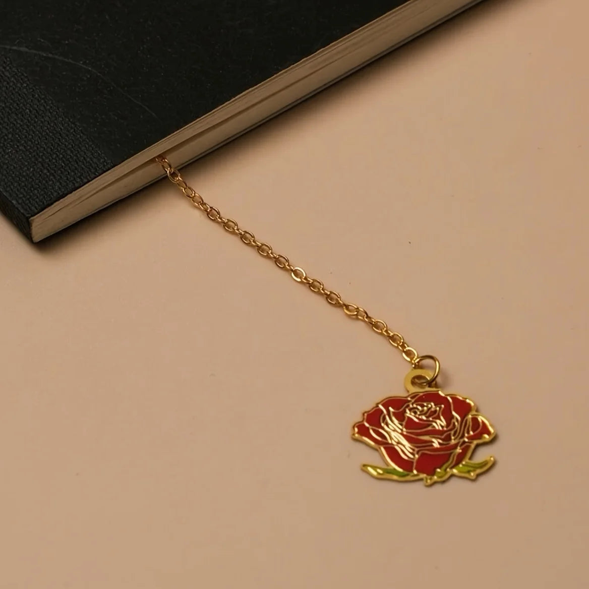 Metal Rose Bookmark – Hollowed Luxury Design | Gift for Readers Metal Bookmark Babs