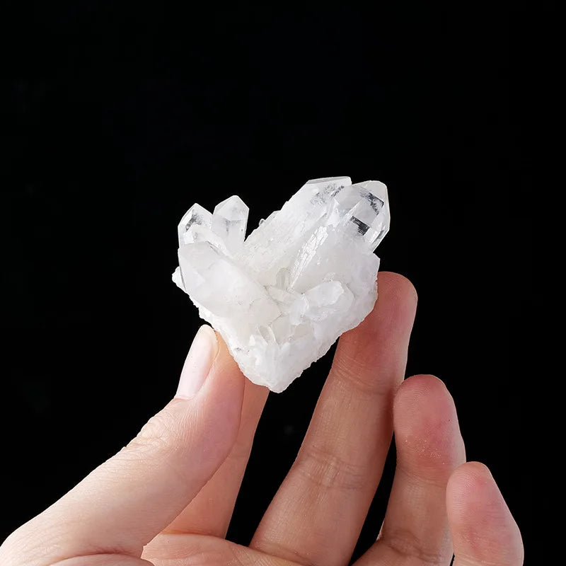Natural Clear Quartz Crystal Cluster Raw Stone Home Decor Crystal Decor Ornament Babs Single cluster30-50g