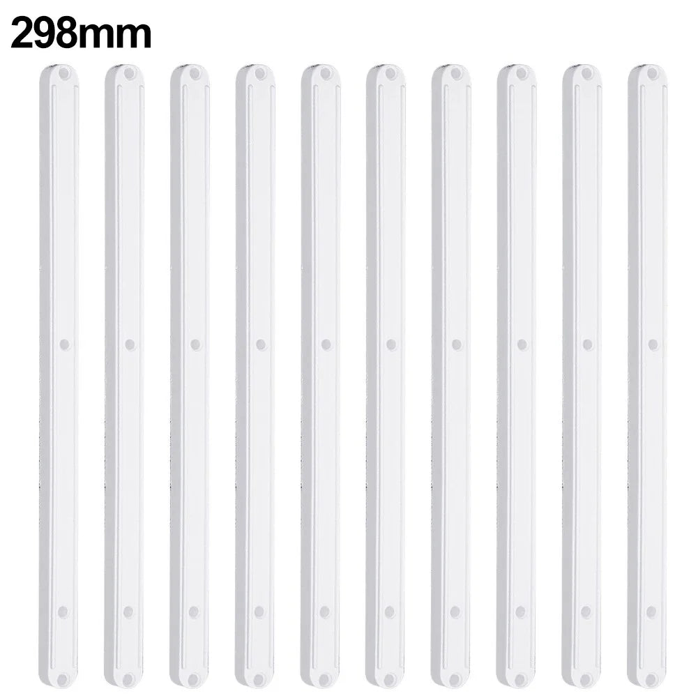 10pcs Plastic Drawer Slides 180/235/298mm – Furniture Guide Rails Drawer Slides Babs White-298mm