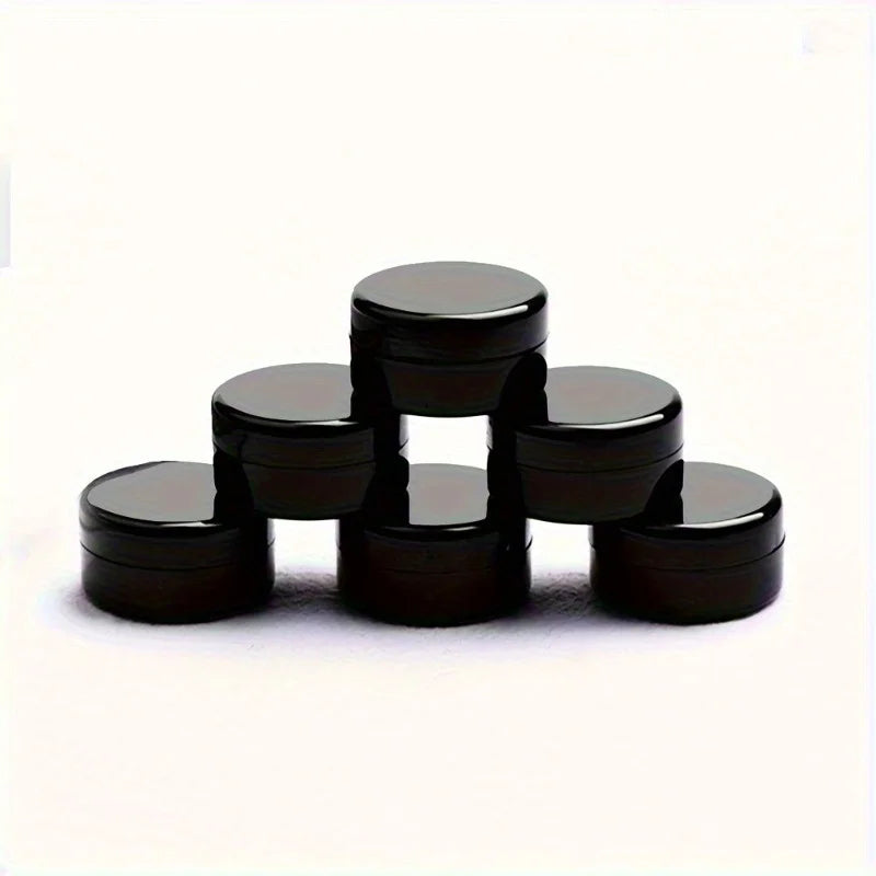 Portable Black Travel Sample Containers for Cream & Makeup Cosmetic Sample Containers Babs