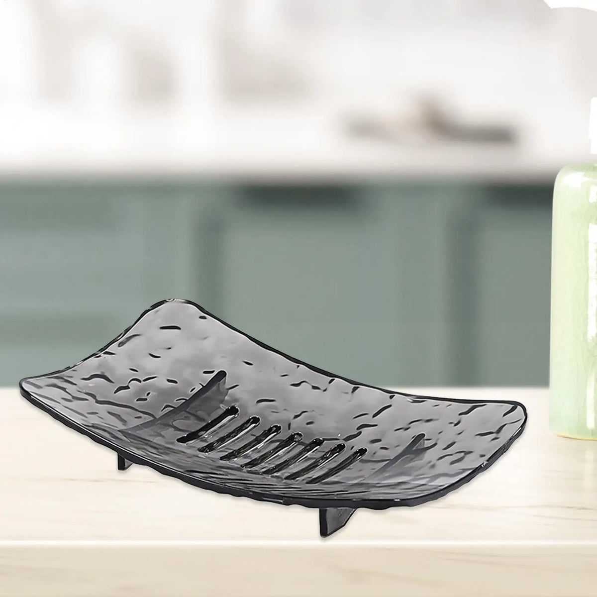 Soap Dish with Drain Holes & Non-Slip Base | Home & Travel Soap Tray Soap Dish Tray Babs