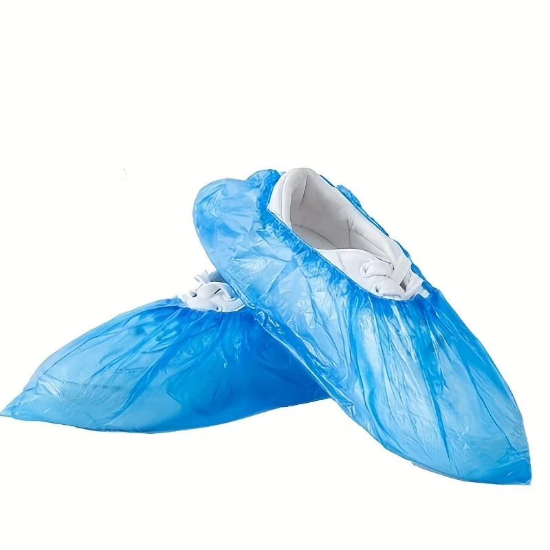 100-Pack Disposable Waterproof Shoe Covers – Travel & Home Disposable Shoe Covers Babs