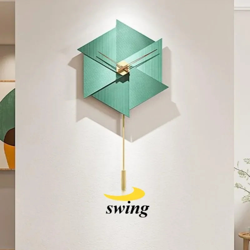 Nordic Luxury Silent Quartz Wall Clock – 55cm Acrylic Art Decor Decorative Wall Clock Babs